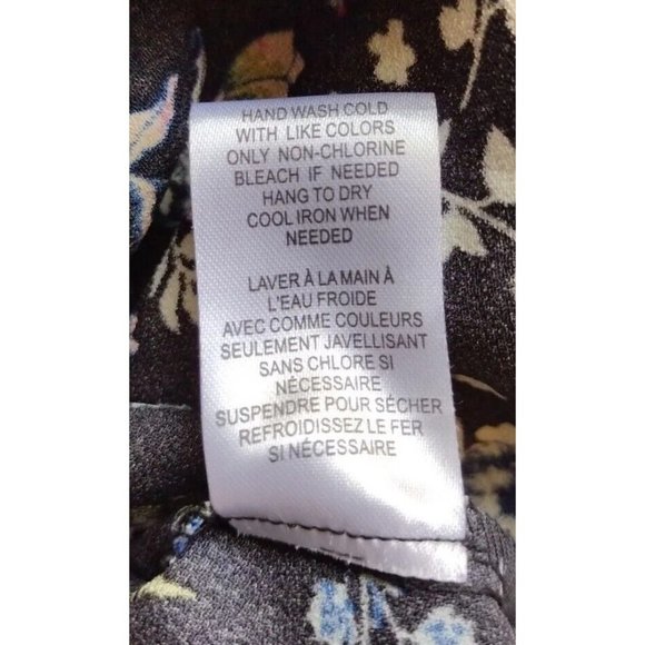 DR2 Top Womens Small Sleeveless Floral Keyhole Neck - Picture 7 of 11